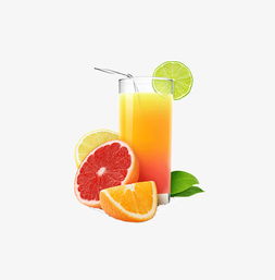 健康生活，從一杯新鮮果汁開始 千庫網(wǎng)高清水果PNG素材免費(fèi)下載